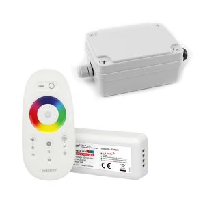 Plug & Play LED Funk Controller Set - 1 Zone - 3 Kanal - RGB - Fernbedienung (2,4 GHz), Outdoor-Box Plug & Play LED Funk Controller Set - 1 Zone - 3 Kanal - RGB - Fernbedienung (2,4 GHz), Outdoor-Box