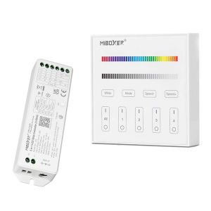 LED Funk Controller Set - 4 Zonen - 4 Kanal - RGBW - Fernbedienung (2,4 GHz) LED Funk Controller Set - 4 Zonen - 4 Kanal - RGBW - Fernbedienung (2,4 GHz)