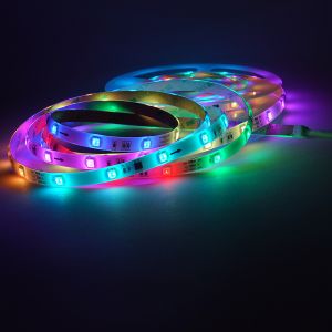 24V Smart LED Strip - RGBIC, 5m, IP44 - Tuya App, Sprachsteuerung über Alexa und Google Home 24V Smart LED Strip - RGBIC, 5m, IP44 - Tuya App, Sprachsteuerung über Alexa und Google Home