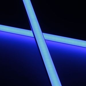 24V Slime-Line Aluminium LED Leiste - blau - diffuse Abdeckung - bis 3m Länge 24V Slime-Line Aluminium LED Leiste - blau - diffuse Abdeckung - bis 3m Länge