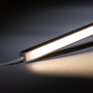 24V mini Aluminium LED Leiste – neutralweiß – diffuse Abdeckung 24V mini Aluminium LED Leiste – neutralweiß – diffuse Abdeckung
