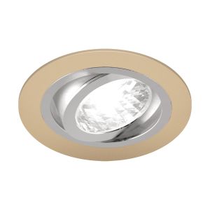 Ideus, LED - Einbauleuchte - beige/chrom - 9,2cm - rund Ideus, LED - Einbauleuchte - beige/chrom - 9,2cm - rund