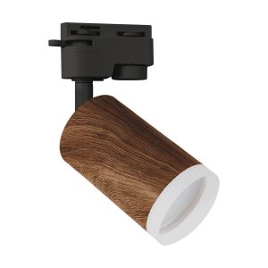 Ideus, 230V LED 1-Phasen Schienenleuchte - Zadra Tra - 35W - GU10, wenge - weiß Ideus, 230V LED 1-Phasen Schienenleuchte - Zadra Tra - 35W - GU10, wenge - weiß