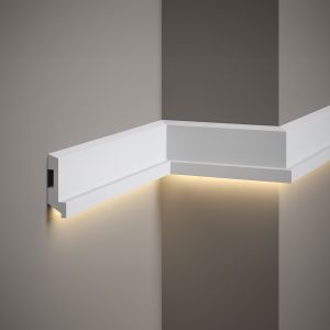 Mardom Decor, LED Stuckleiste, hohe eckige Wandleiste, 2,7 x 8 x 200cm Mardom Decor, LED Stuckleiste, hohe eckige Wandleiste, 2,7 x 8 x 200cm