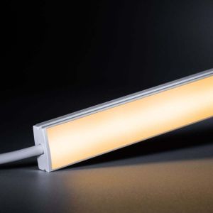 24V White Line Slim Aluminium LED Leiste - COB - warmweiß - diffuse Abdeckung 24V White Line Slim Aluminium LED Leiste - COB - warmweiß - diffuse Abdeckung