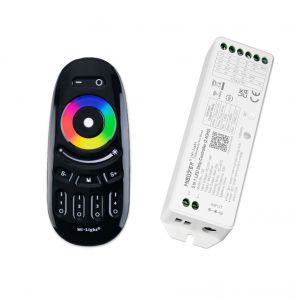 LED Funk Controller Set - 4 Zonen - 3 Kanal - RGB - Fernbedienung (2,4 GHz) LED Funk Controller Set - 4 Zonen - 3 Kanal - RGB - Fernbedienung (2,4 GHz)