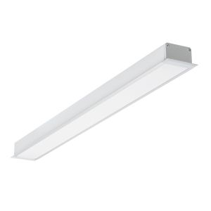 24V Aluminium LED Einbauleuchte - warmweiß - linear - diffuse Abdeckung, bis 3m Länge 24V Aluminium LED Einbauleuchte - warmweiß - linear - diffuse Abdeckung, bis 3m Länge