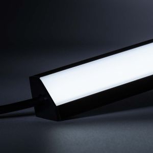 24V Black Line LED Eckleiste - COB - weiß - diffuse Abdeckung 24V Black Line LED Eckleiste - COB - weiß - diffuse Abdeckung