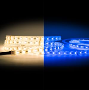 24V wasserfester LED Streifen - RGBWW - IP65 - 60 LEDs je Meter - alle 10cm teilbar 24V wasserfester LED Streifen - RGBWW - IP65 - 60 LEDs je Meter - alle 10cm teilbar