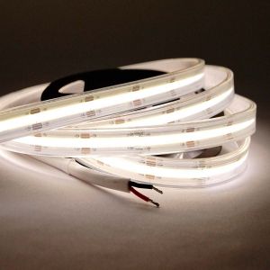 48V wasserfester COB LED Streifen - neutralweiß - IP67 - 420 LEDs je Meter - alle 3,3cm teilbar 48V wasserfester COB LED Streifen - neutralweiß - IP67 - 420 LEDs je Meter - alle 3,3cm teilbar